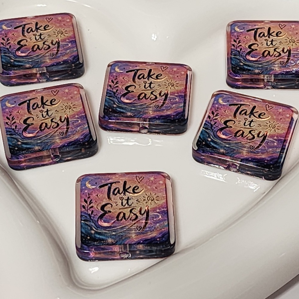 Take It Easy Beads 2 Pcs Focal Bead Beaded Pen Jewelry Making Acrylic